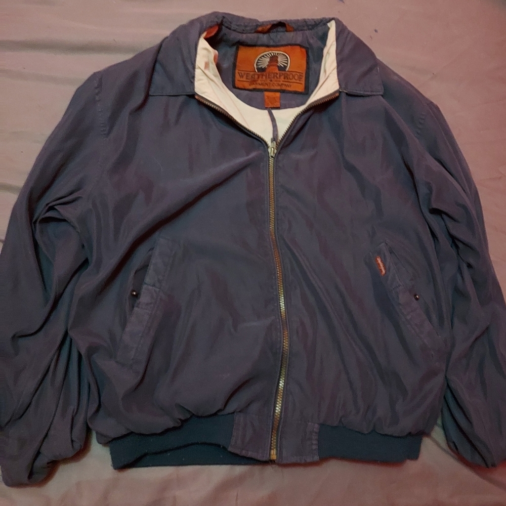 Vintage weatherproof garment company zip up puffy jacket